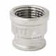Муфта 15 х 10 1/2" x 3/8" латунная переходная внутренняя резьба никелированная